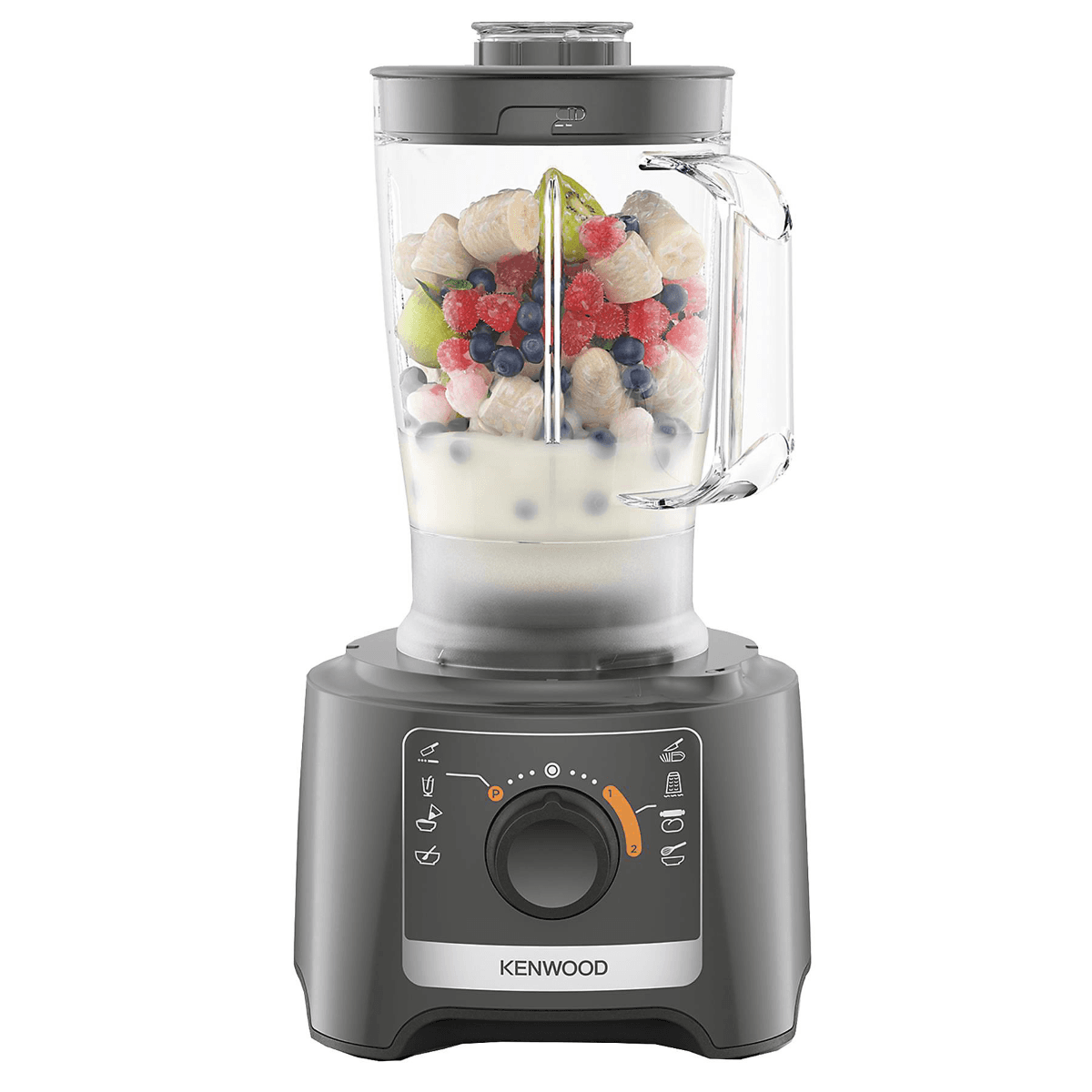 Kenwood FDP31170GY, 800W, Compact Food Processor & Blender, Grey