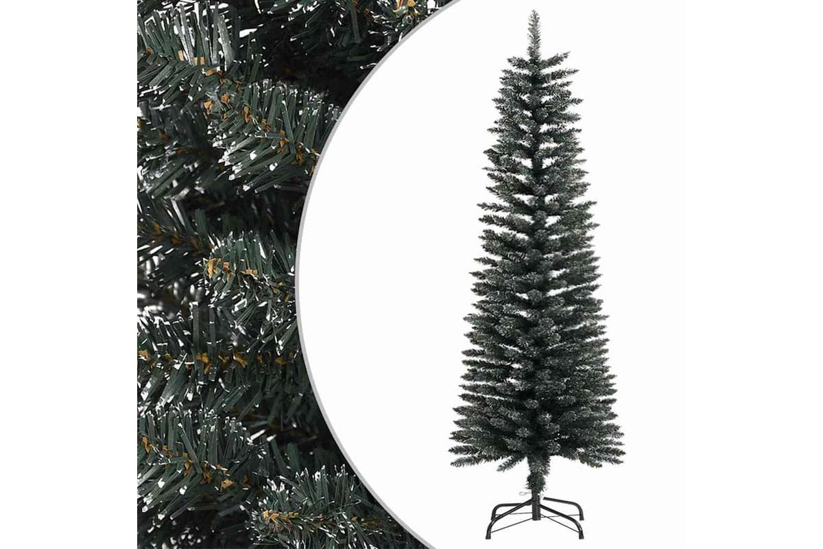 Vidaxl Artificial Slim Christmas Tree With Stand Green 120 Cm Pvc