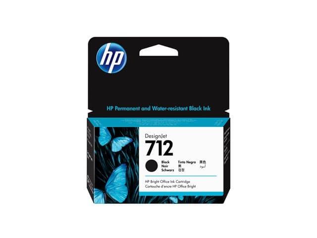 HP - 712 - black - original - DesignJet - ink cartridge