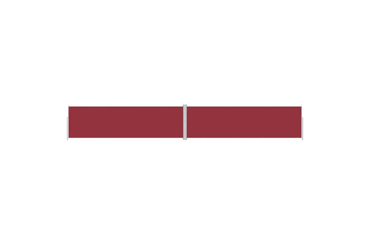 vidaXL 318077 Retractable Side Awning Red 180x1200cm