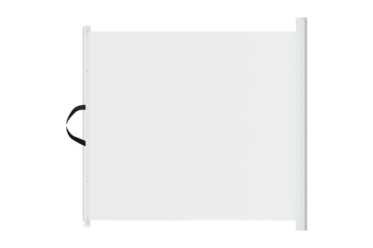 vidaXL 4004130 Retractable Pet Gate White 117.5x125cm