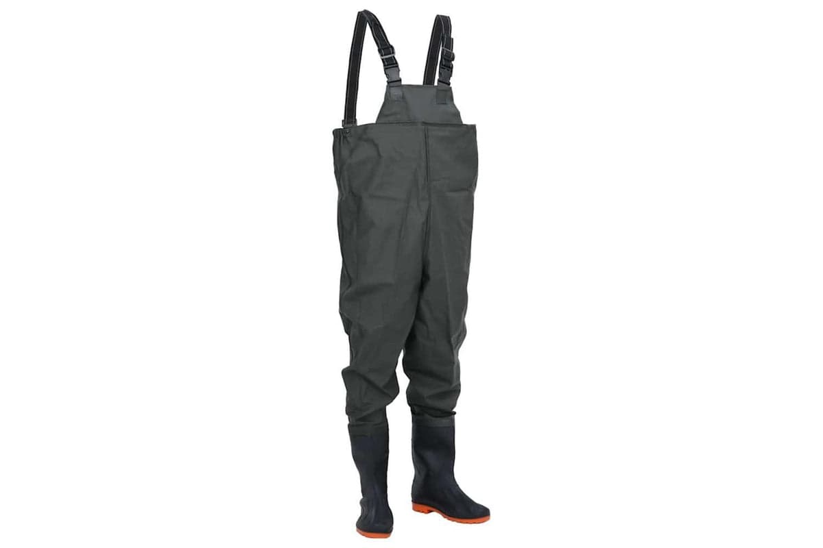 Vidaxl Chest Waders With Boots Dark Green Size 43