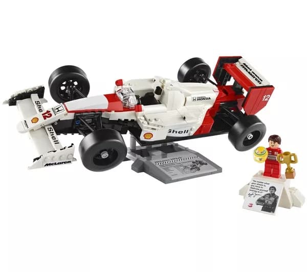 LEGO Icons 10330 McLaren MP4/4 & Ayrton Senna Construction Toy Set