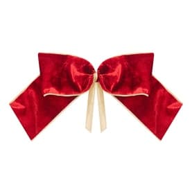 Red Velvet Tree Bow 10in