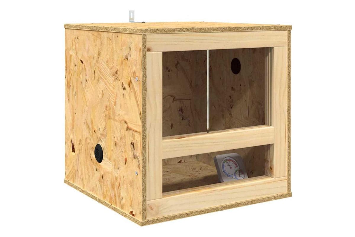 Vidaxl Terrarium Brown 40 X 40 X 40 Cm Osb