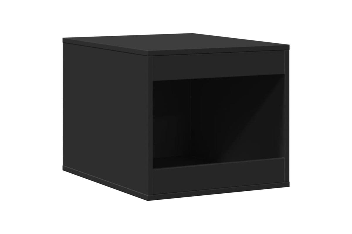 Cat Litter Box Enclosure Black 47x59x42 Cm Engineered Wood