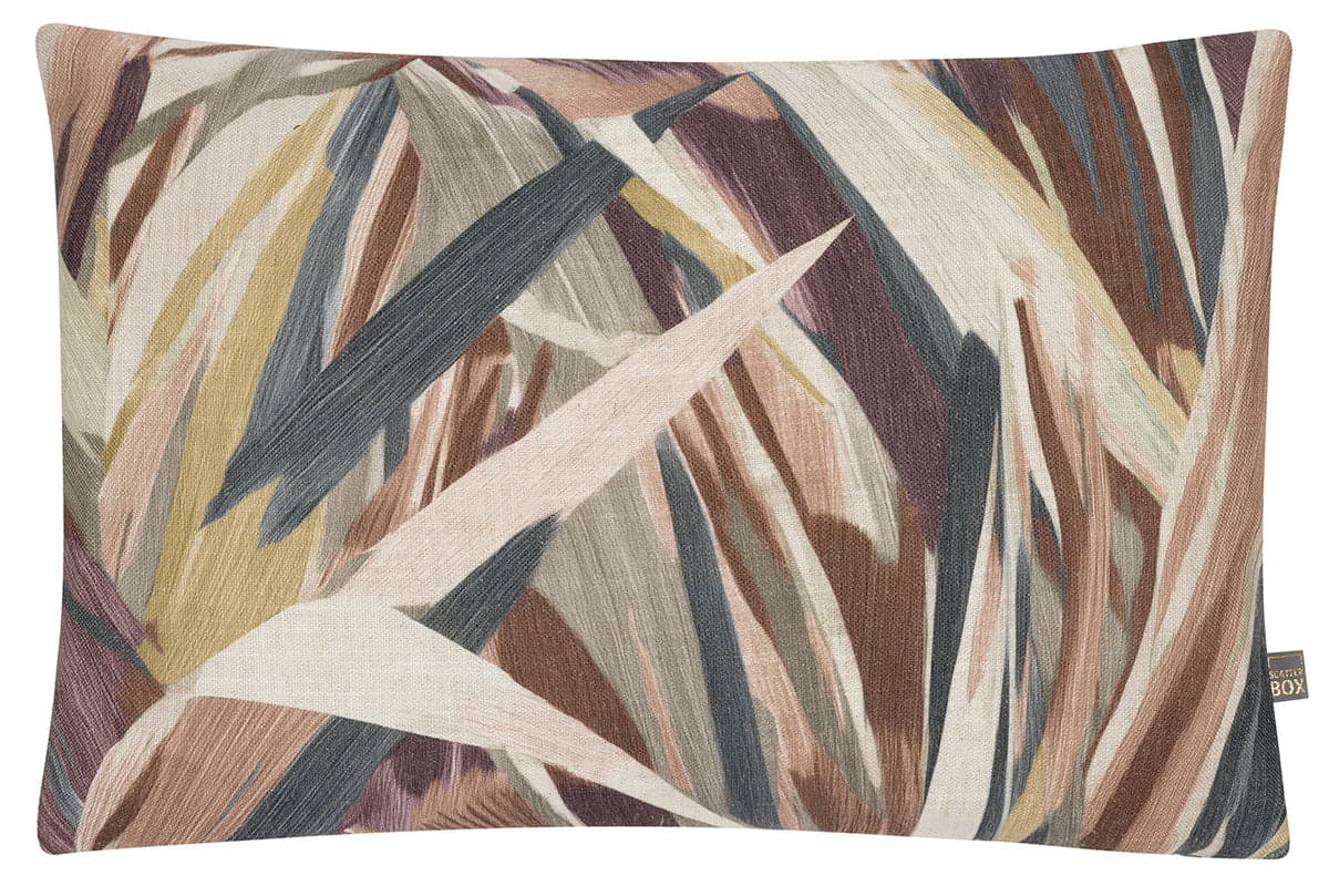 Elin Cushion | Natural/Plum Noir | 40 x 60 cm