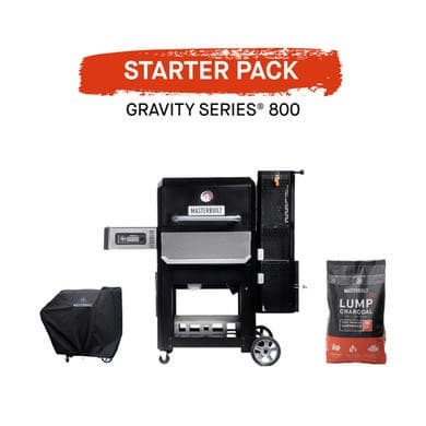 Masterbuilt Gravity Series 800 Charcoal BBQ Grill with Starter Pack