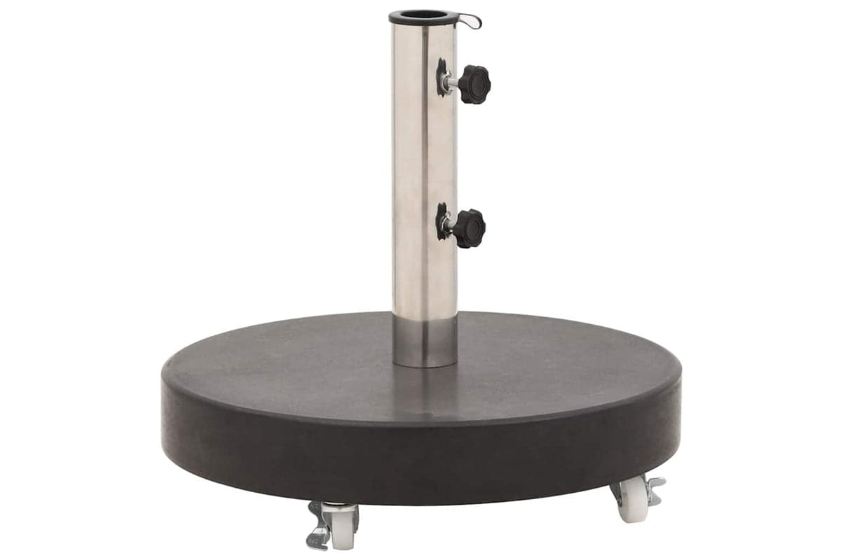 Vidaxl 48564 Parasol Base Granite 30 Kg Round Black