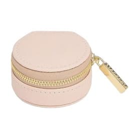 Oyster Travel Jewellery Box Blush Pink