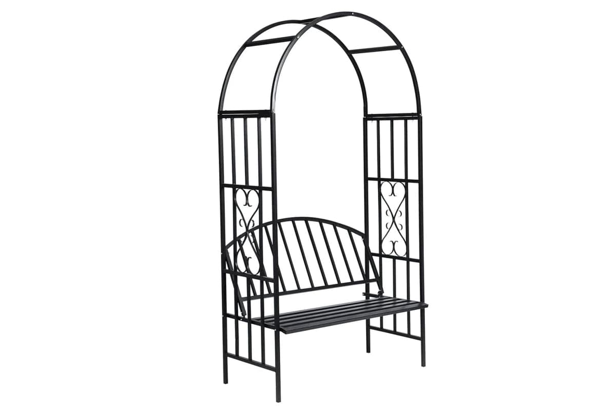 Vidaxl 40545 Garden Rose Arch With Bench