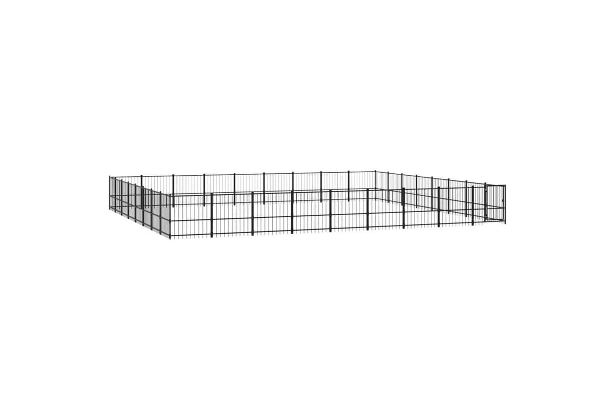 Vidaxl 3124657 Outdoor Dog Kennel Steel 67.74 M2