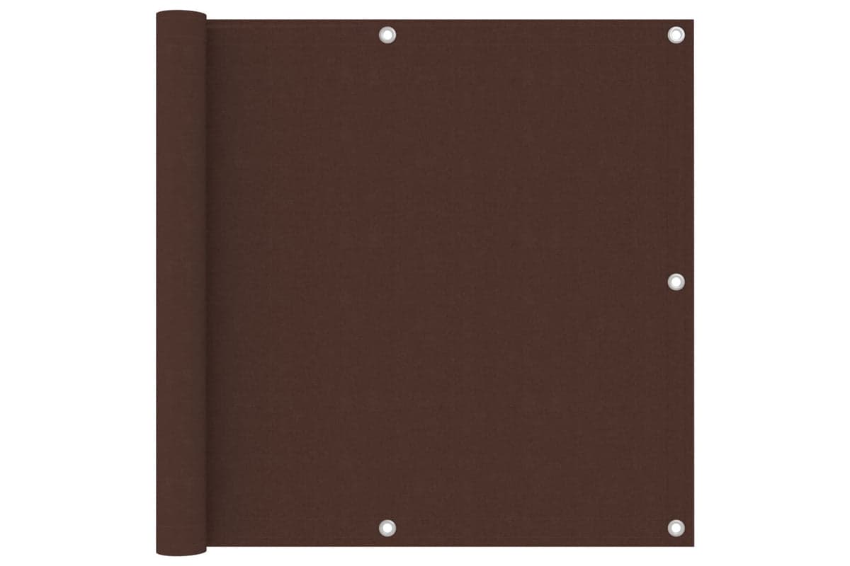vidaXL 135074 Balcony Screen Brown 90x500cm Oxford Fabric