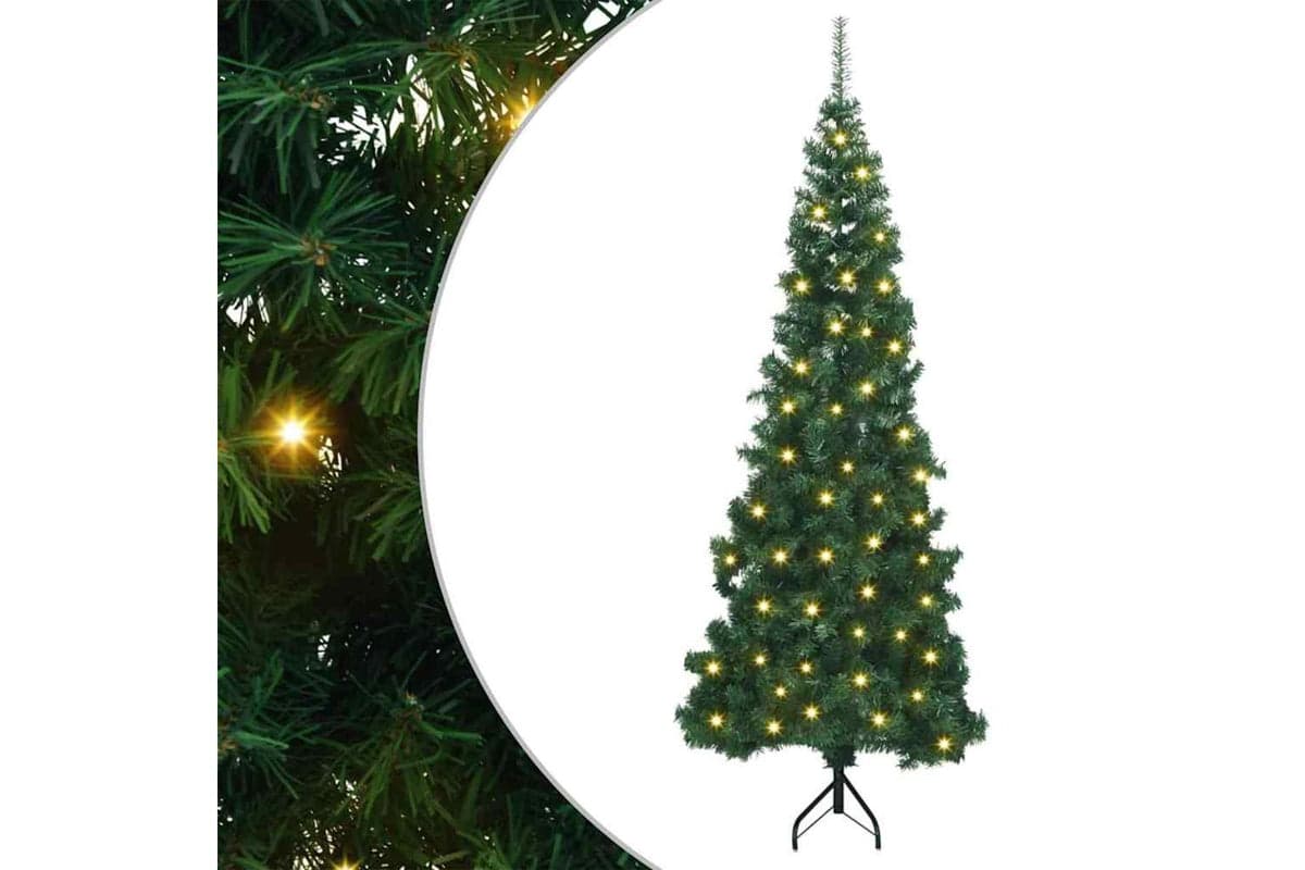 Vidaxl Corner Artificial Christmas Tree Green 180 Cm Pvc And Metal