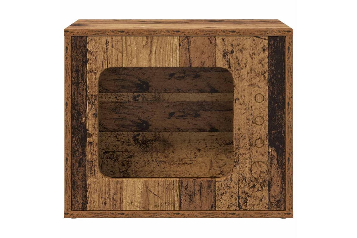 Vidaxl Cat House Old Wood 51 X 30 X 42 Cm Engineered Wood