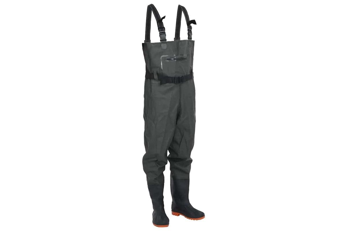 Vidaxl Chest Waders With Boots And Belt Dark Green Size 42