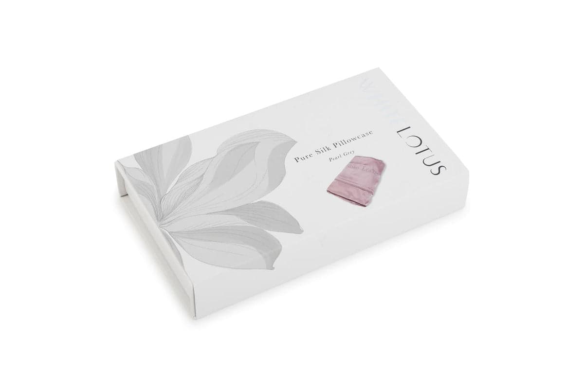 White Lotus PR07-0005 19 Momme Pure Silk Pillowcase | Pearl