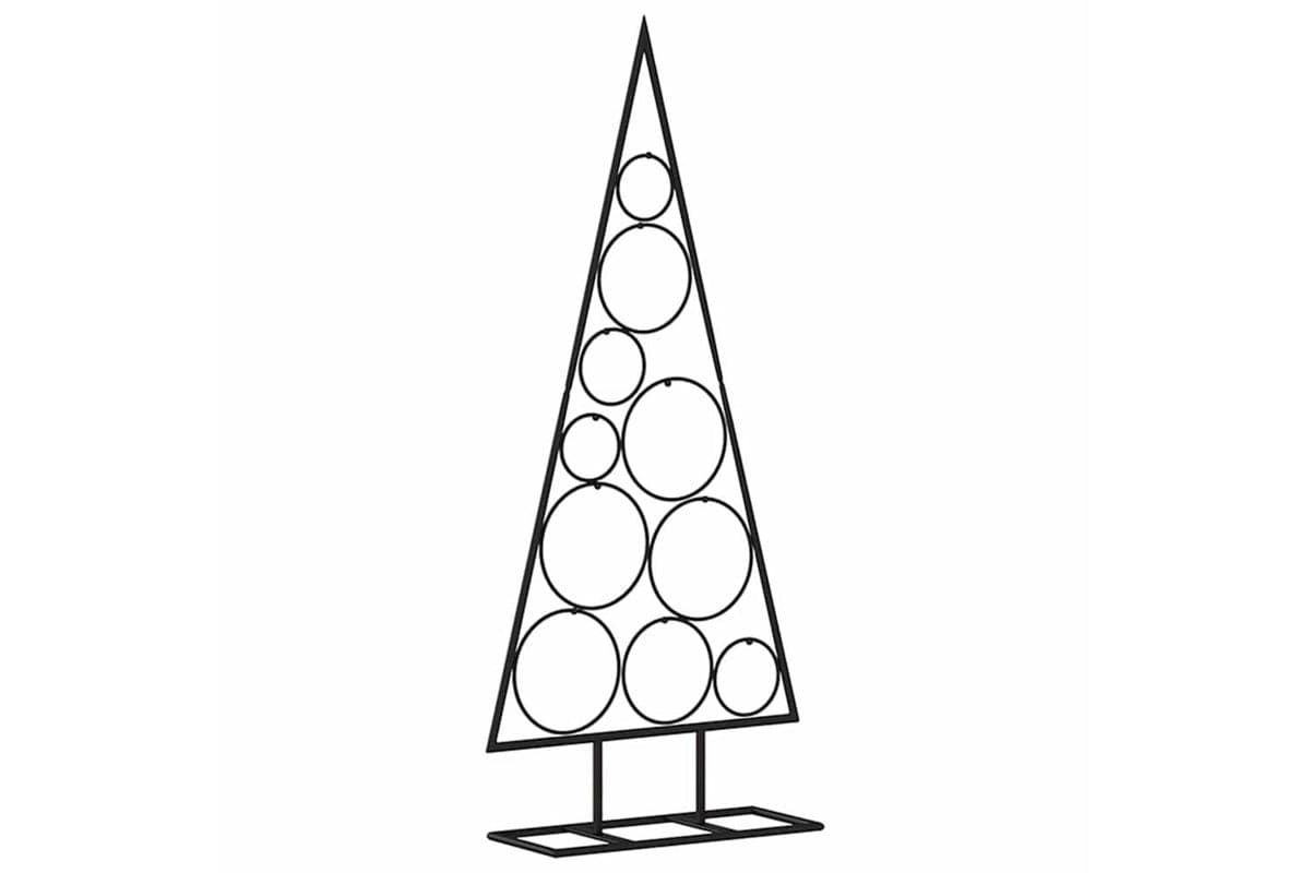 Vidaxl Metal Christmas Tree For Decoration Black 90 Cm