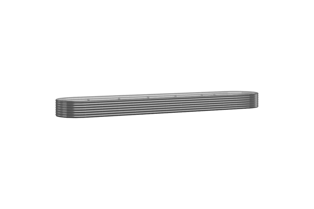 vidaXL 319051 Garden Raised Bed Powder-coated Steel 600x140x36cm Anthracite