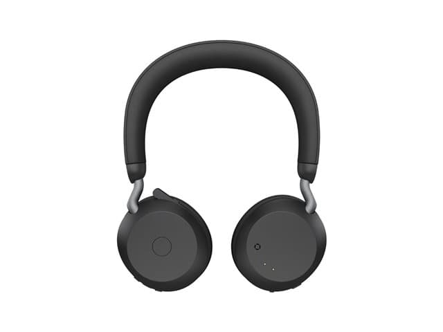 JABRA - Evolve2 75 - Headset - on-ear - Bluetooth - wireless - active noise cancelling - USB-A - noise isolating - black - Optimised for UC