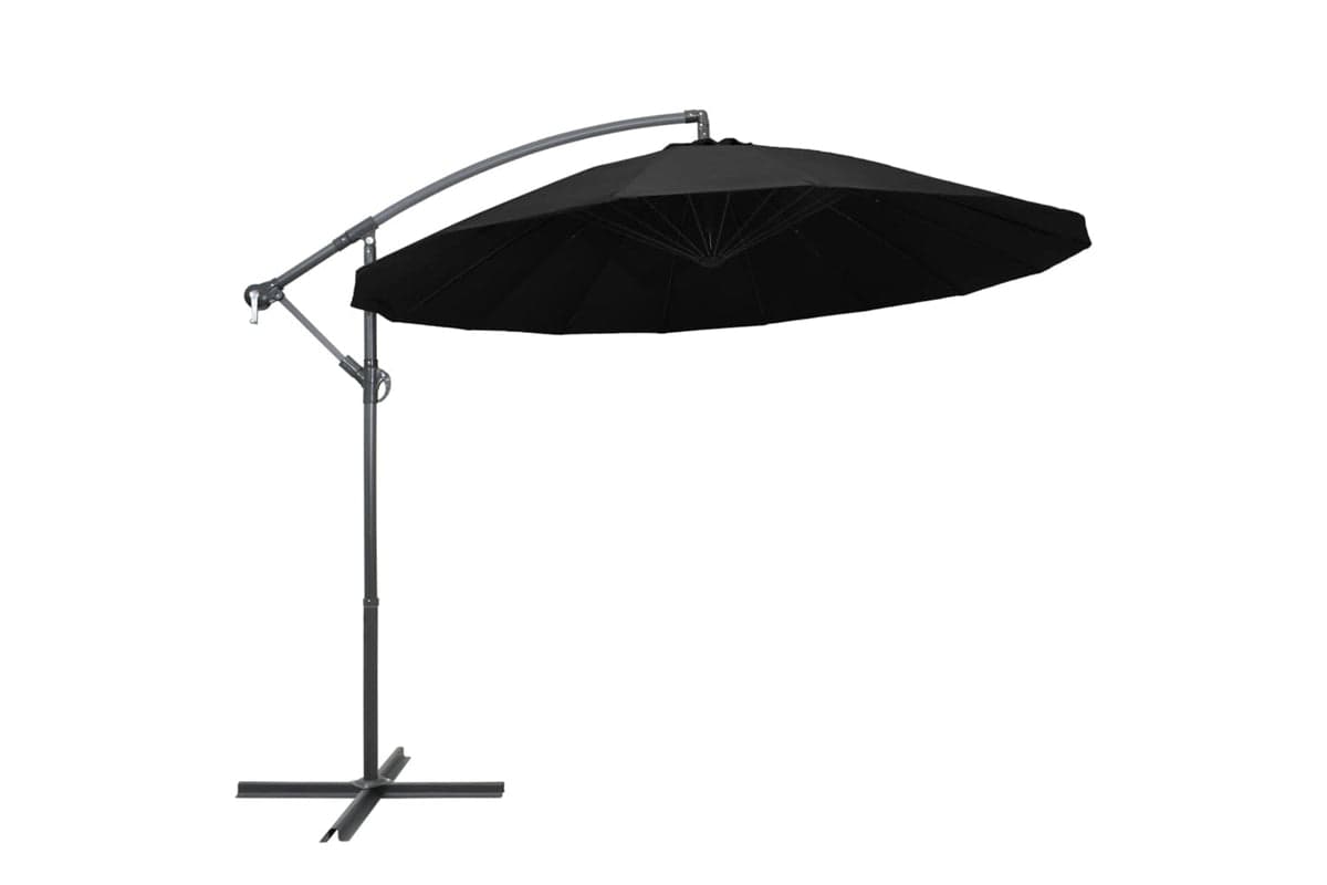 Vidaxl 47226 Hanging Parasol Black 3 M Aluminium Pole