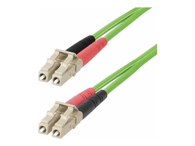 STARTECH.COM - Startech 1m (3ft) LC to LC (UPC) OM5 Multimode Fiber Optic Cable, 50/125µm Duplex LOMMF Zipcord, VCSEL, 40G/100G, Bend Insensitive, Low insrtion Loss, LSZH Fiber Patch Cord - patch cable - 1 m - 1 m - green