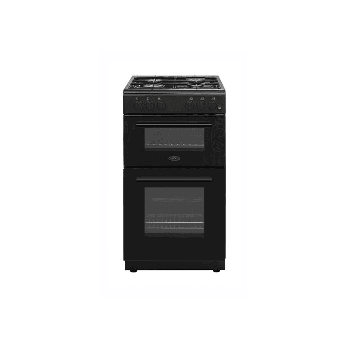 Belling BFSG51TCBKLPG, 50cm, Twin Cavity Gas Cooker, Black