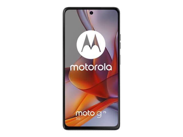 MOTOROLA - Moto G75 - 5G smartphone - dual-SIM - RAM 8 GB / Internal Memory 128 GB - microSD slot - LCD display - 6.78" - 2388 x 1080 pixels (120 Hz) - 3x rear cameras 50 MP, 8 MP - front camera 16 MP - charcoal grey