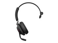 JABRA - Evolve2 65 UC Mono - Headset - on-ear - convertible - Bluetooth - wireless - USB-C - noise isolating - black