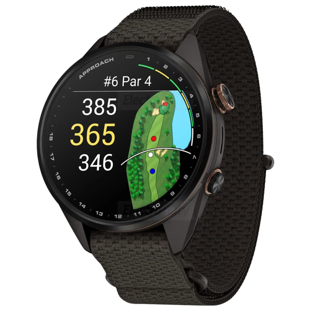 Garmin Approach S72 43mm Golf GPS Smartwatch | Carbon Gray & Heritage Bronze