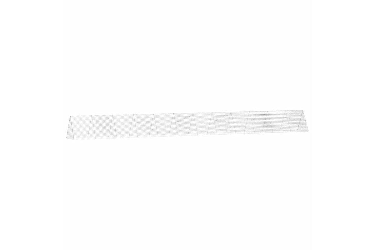Vidaxl Chicken Cage Silver 650 X 55 X 55 Cm Galvanised Steel