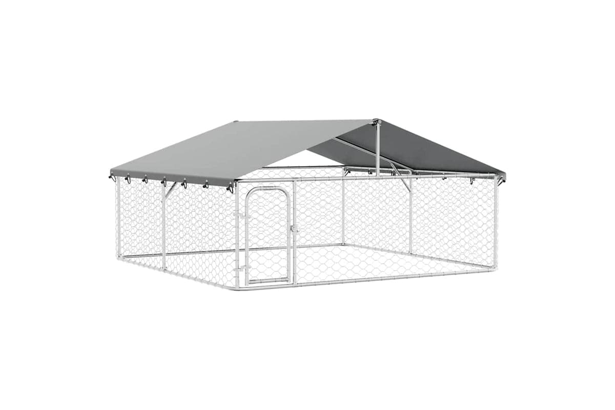 Vidaxl Outdoor Dog Kennel With Roof 300x300x150 Cm