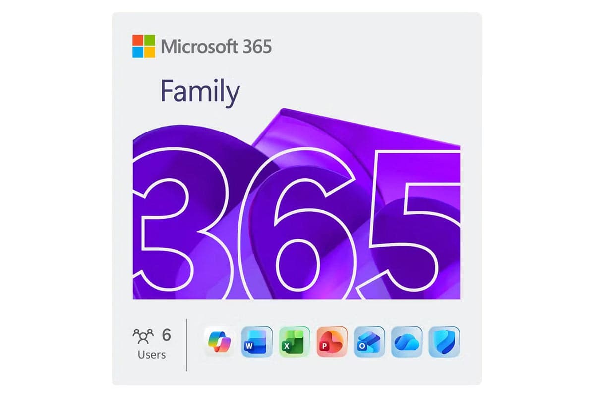 Microsoft 365 Family | 12-Month Subscription for up to 6 people | 2TB