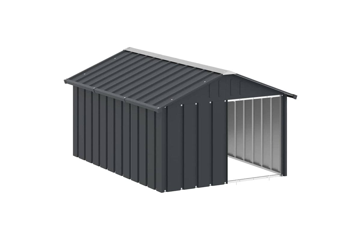 vidaXL 171541 Dog House Anthracite 116.5x153x81.5cm Galvanised Steel