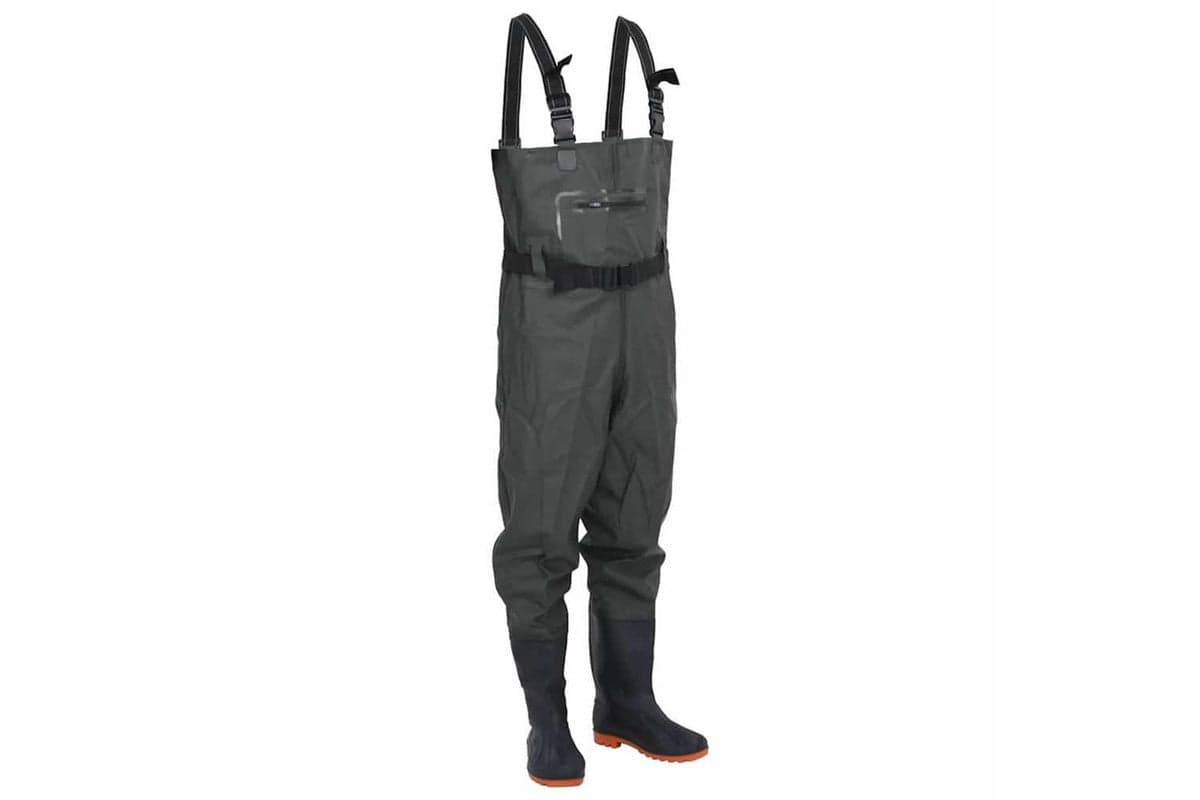 Vidaxl Chest Waders With Boots And Belt Dark Green Size 39