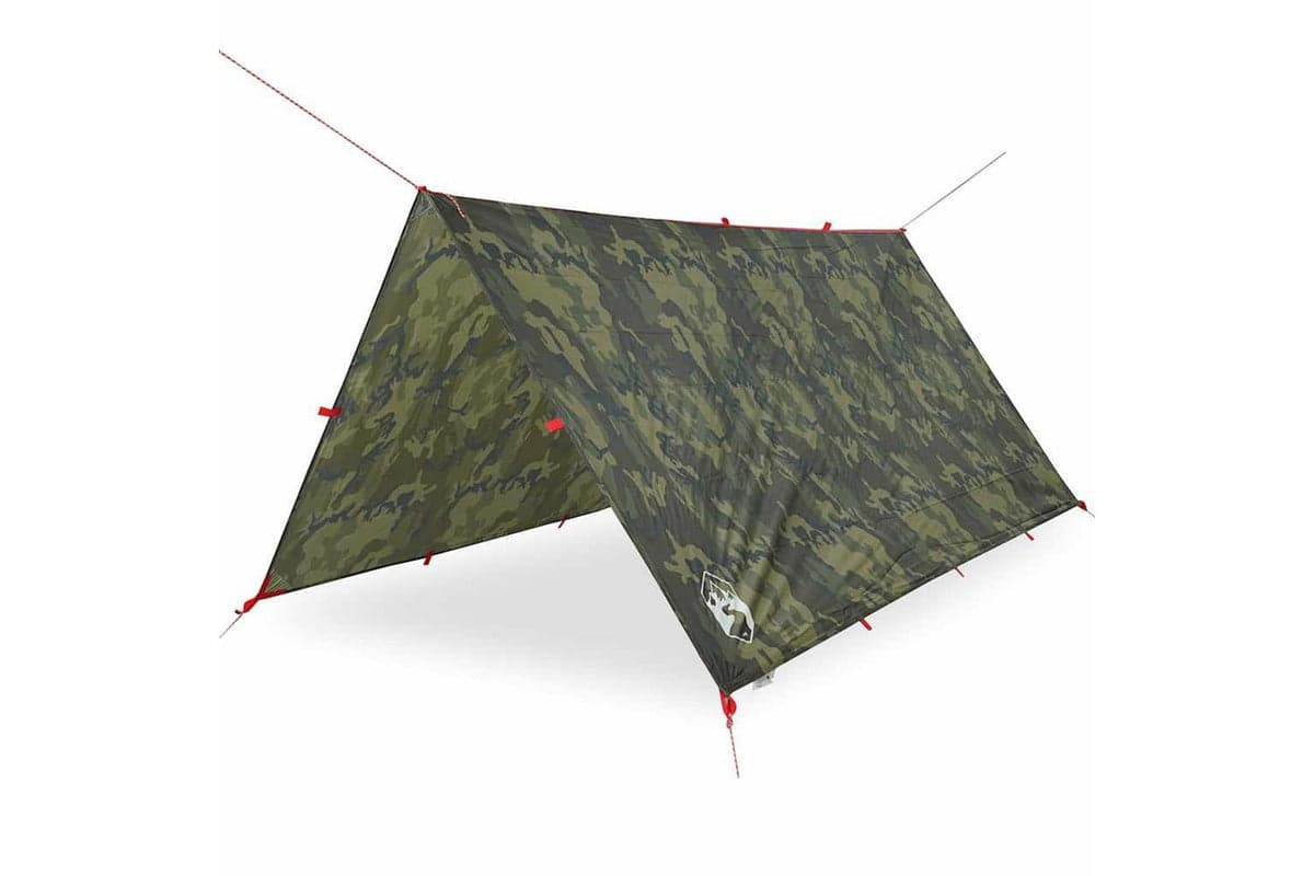 Vidaxl Camping Tarp Camouflage 306x306 Cm Waterproof
