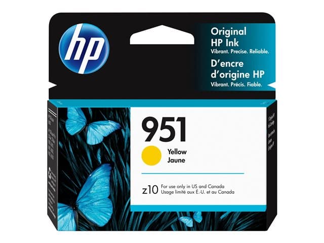 HP - 951 - 9 ml - yellow - original - Officejet - ink cartridge - for Officejet Pro 251dw, 276dw, 8100 ePrinter, 8600 Premier, 8610, 8620, 8640