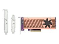 QNAP - QM2-2P-384A - Storage controller - PCIe 3.0 - low profile - PCIe 3.0 x8 - for QNAP QGD-1600
