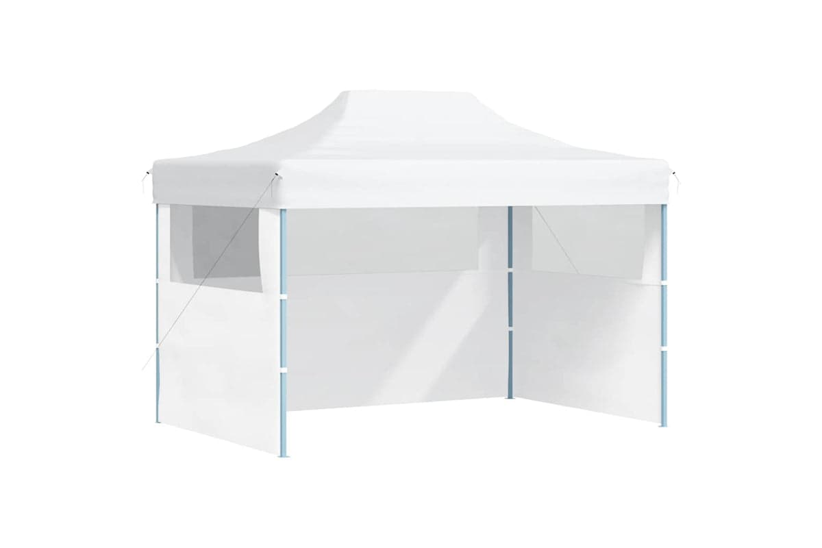 Vidaxl Professional Folding Party Tent With 3 Sidewalls 3x4 M Steel White
