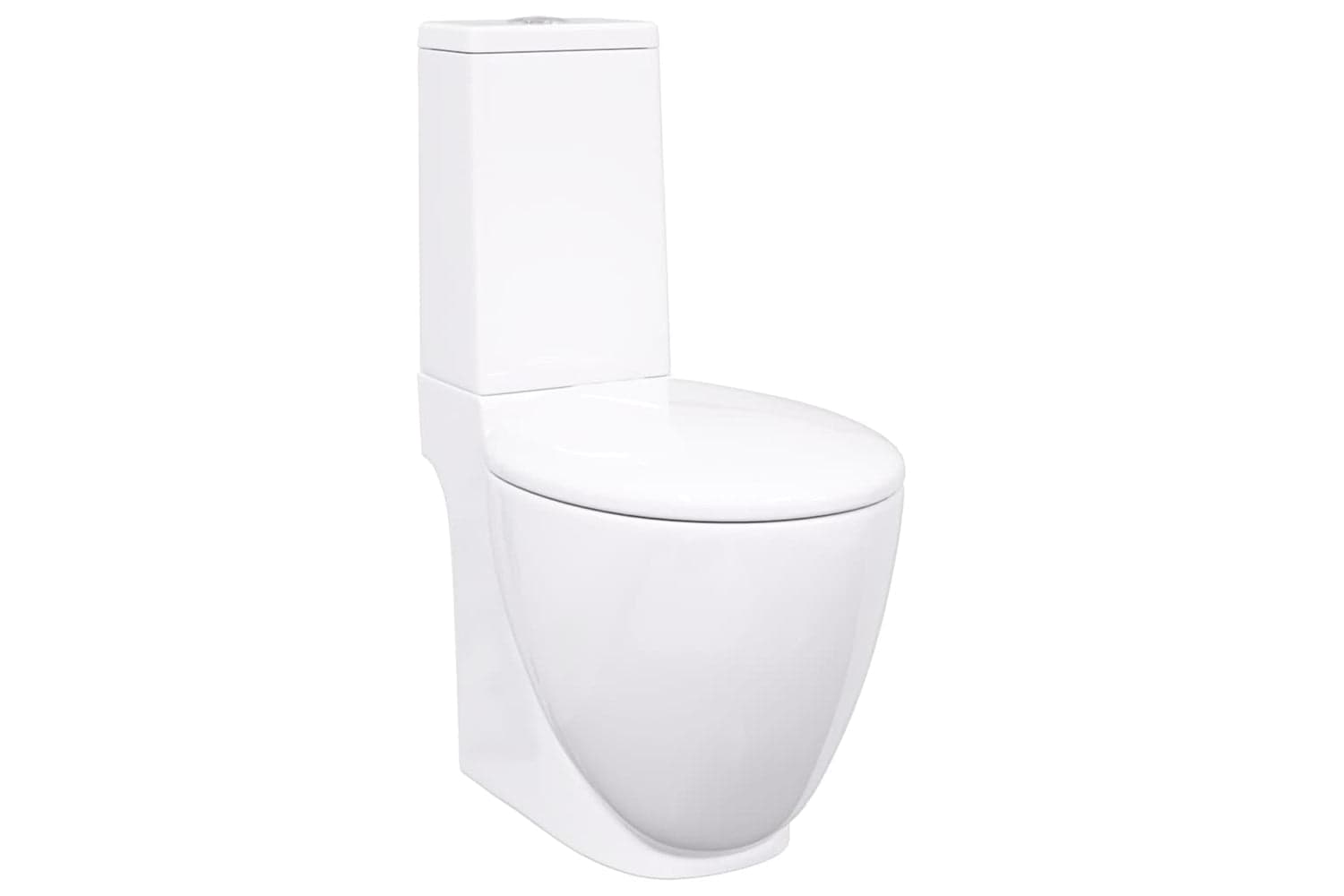 Vidaxl 240376 Ceramic Toilet Back Water Flow White