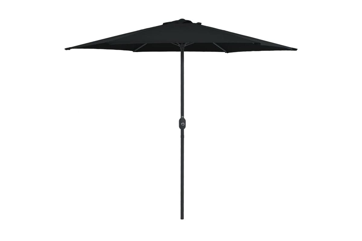 vidaXL 47350 Outdoor Parasol With Aluminium Pole 270x246cm Black