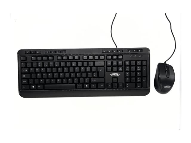 ORIGIN STORAGE - Origin Storage - keyboard and mouse set - 100% full size - QWERTY - English - black Input Device