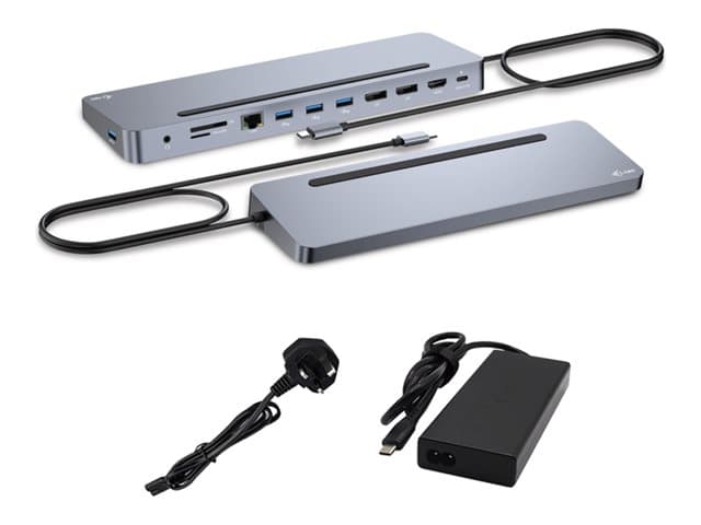 I-TEC - docking station - USB-C / USB4 / Thunderbolt 3 / Thunderbolt 4 - 2 x DP, HDMI - 1GbE