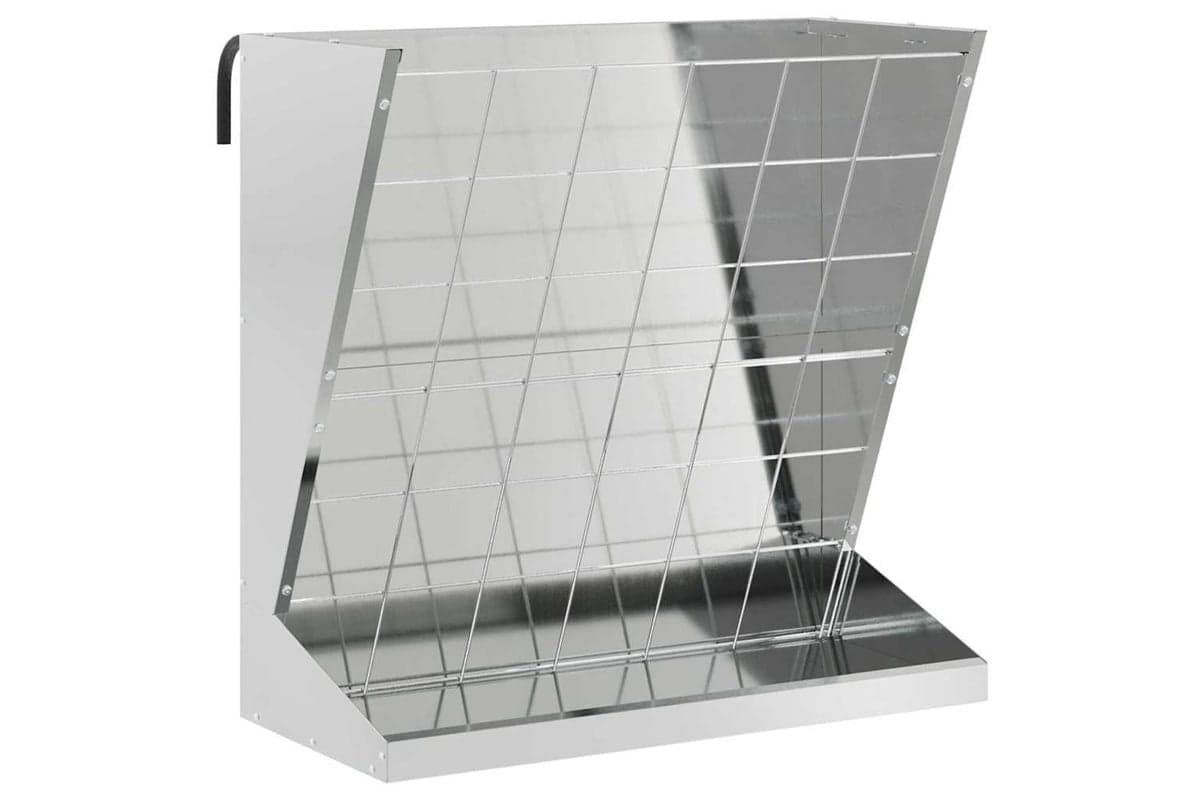 Vidaxl Hay Feeder Silver 71 X 33 X 70 Cm Galvanised Steel