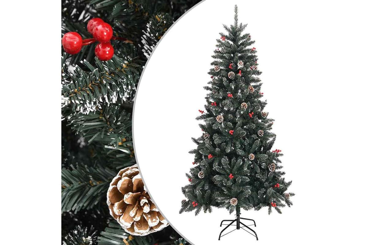 Vidaxl Artificial Christmas Tree With Stand Green 210 Cm Pvc