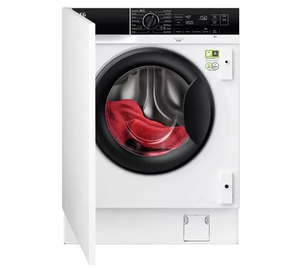 AEG 8000 Series PowerCare LF8E8436BI Integrated 8 kg 1400 Spin Washing Machine