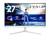 PHILIPS - Evnia 5000 27M2C5501 - LED monitor - gaming - curved - 27" - 2560 x 1440 QHD @ 180 Hz - Fast VA - 5000:1 - HDR10 - 0.5 ms - 2xHDMI, DisplayPort - white