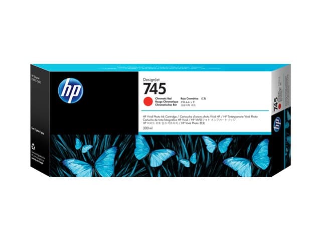 HP - 745 - high capacity - chromatic red - original - DesignJet - ink cartridge