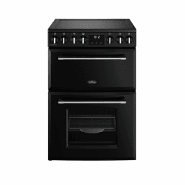 Belling FH60EBLK, 60cm, Farmhouse Electric Cooker, Black