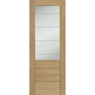 XL Joinery Oak Half-Glazed Door